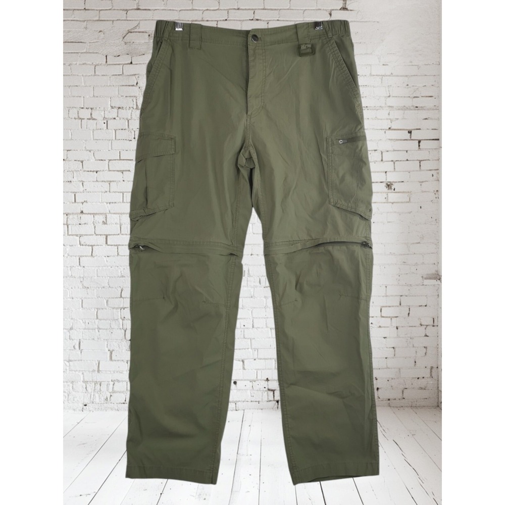 CQR Tactical Pants 35x30 Convertible Cargo Stretch Olive Green